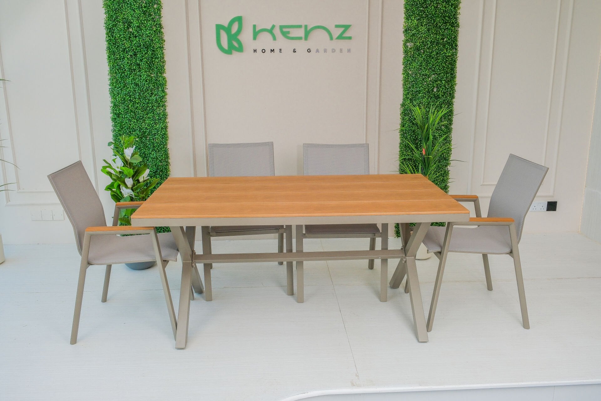 Garden Table and Chair Set - Aluminum (6 Person)