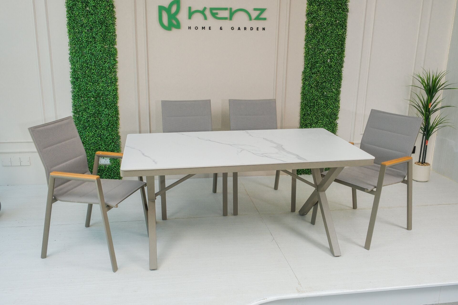 Bahçe Masa Sandalye Takımı (6 Kişilik) - Alüminyum