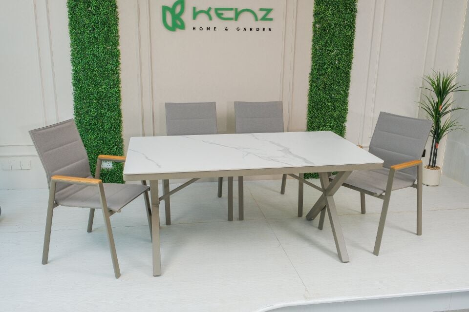 Bahçe Masa Sandalye Takımı (6 Kişilik) - Alüminyum