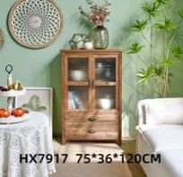 Ahşap Vitrin 75x36x120cm