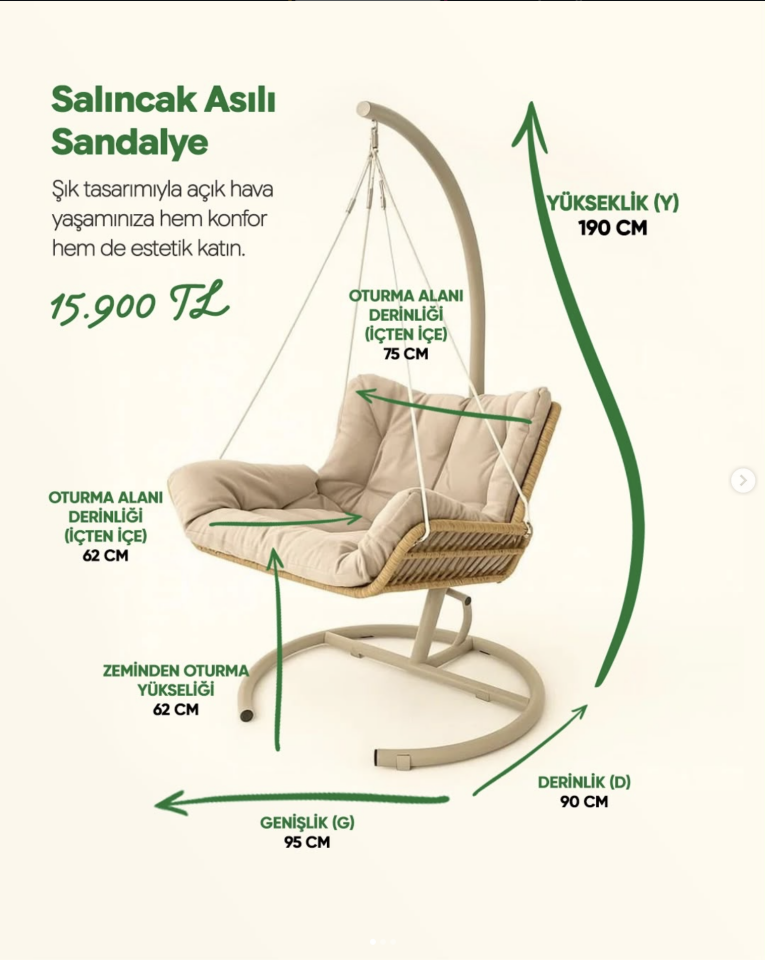 Salıncak Asılı Sandalye