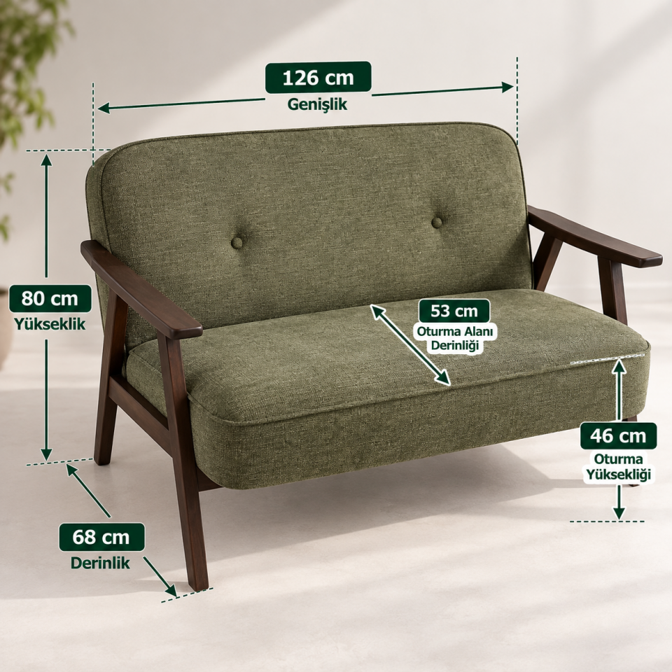 Armchair Skandic Green