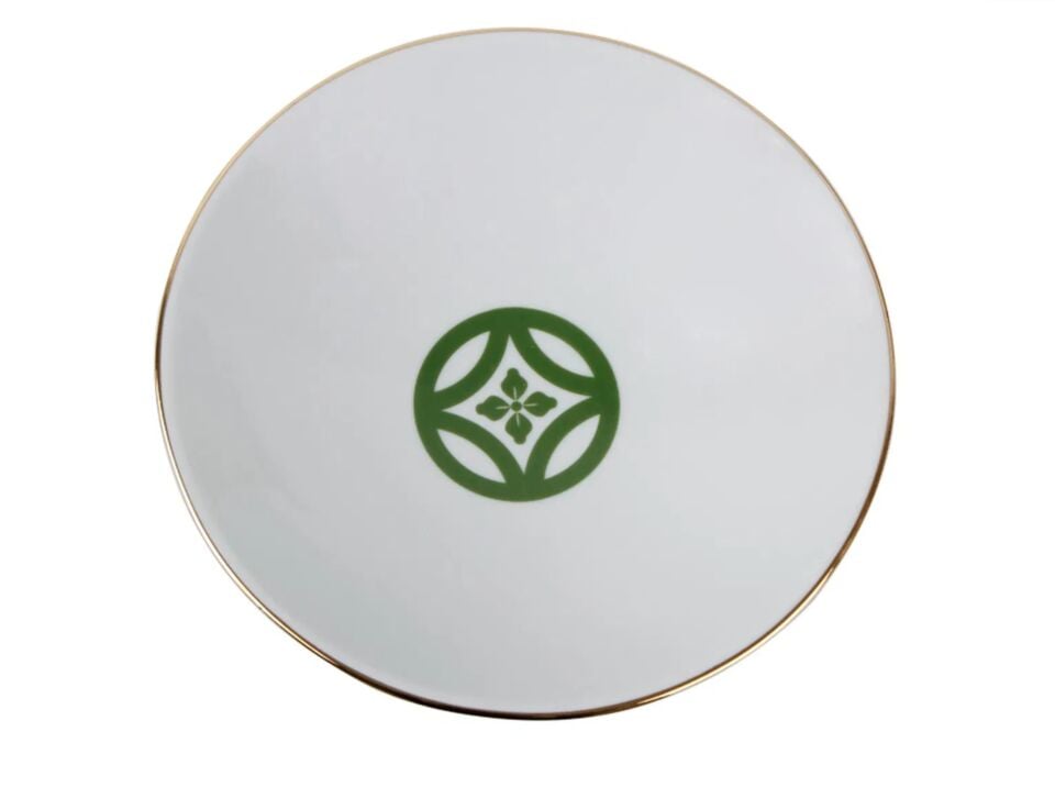 Porland Morocco Desen1 Yeşil Çukur Tabak 20cm