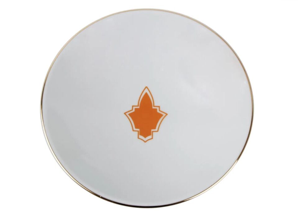 Porland Morocco Desen3 Turuncu Çukur Tabak 20cm