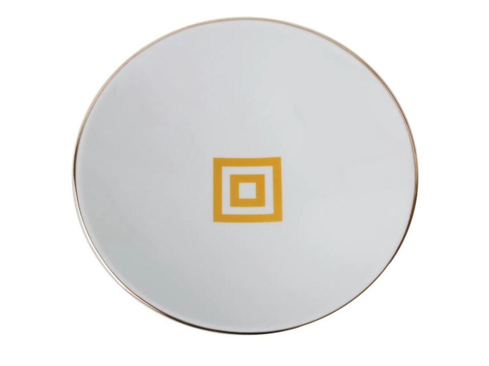 Porland Morocco Desen4 Sarı Çukur Tabak 20cm