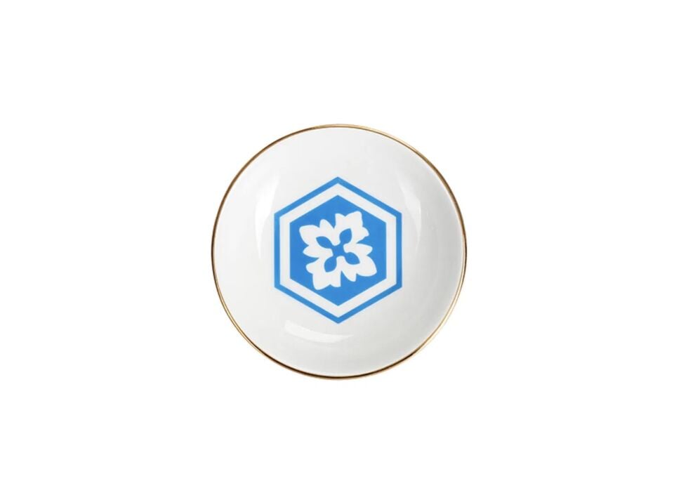Porland Morocco Desen2 Mavi Mini Kase 10cm