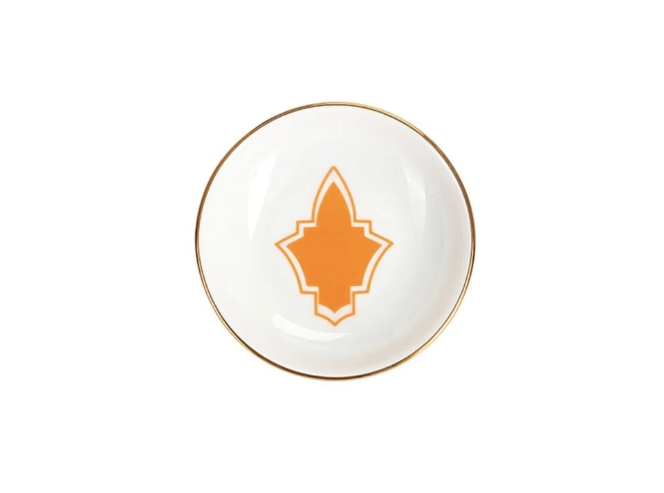 Porland Morocco Desen3 Turuncu Mini Kase 10cm
