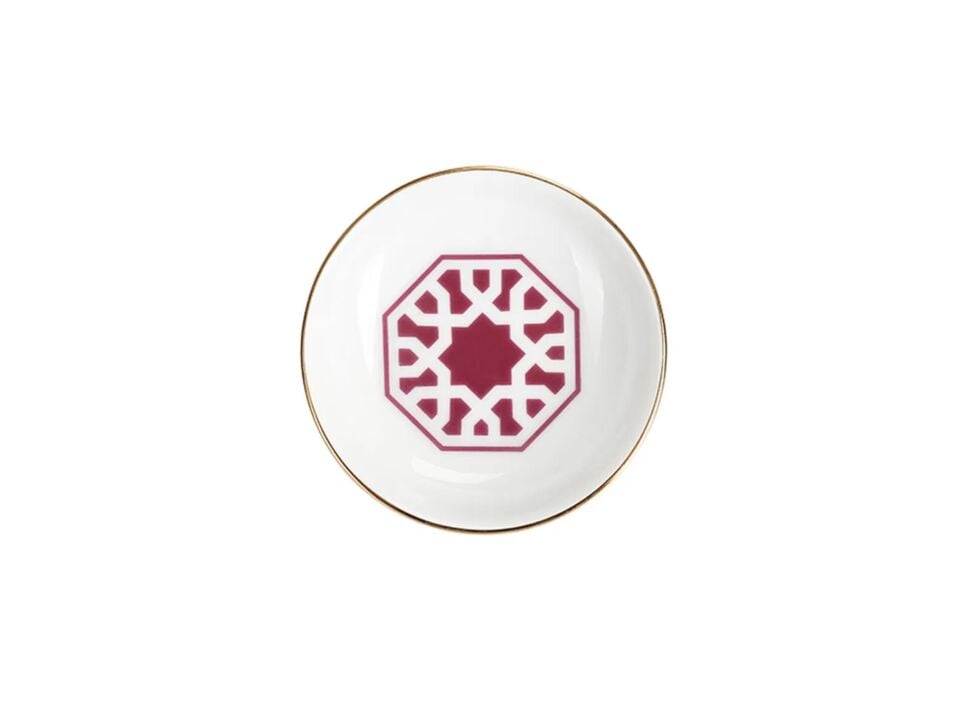 Porland Morocco Desen5 Fuşya Mini Kase 10cm