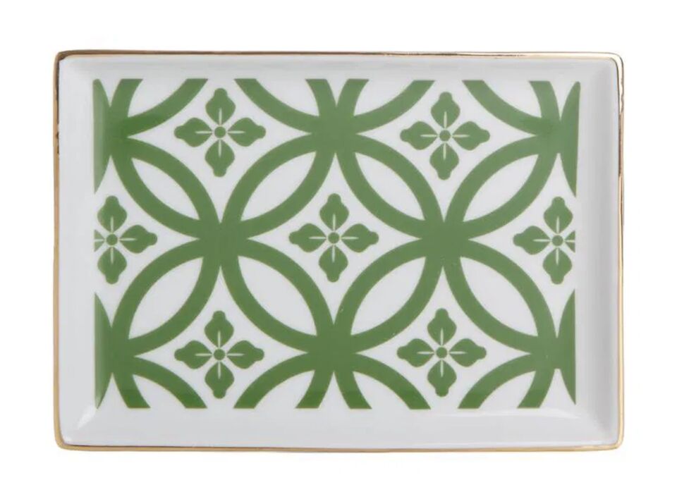 Porland Morocco Desen1 Yeşil Kahvaltı Tabağı 18cm