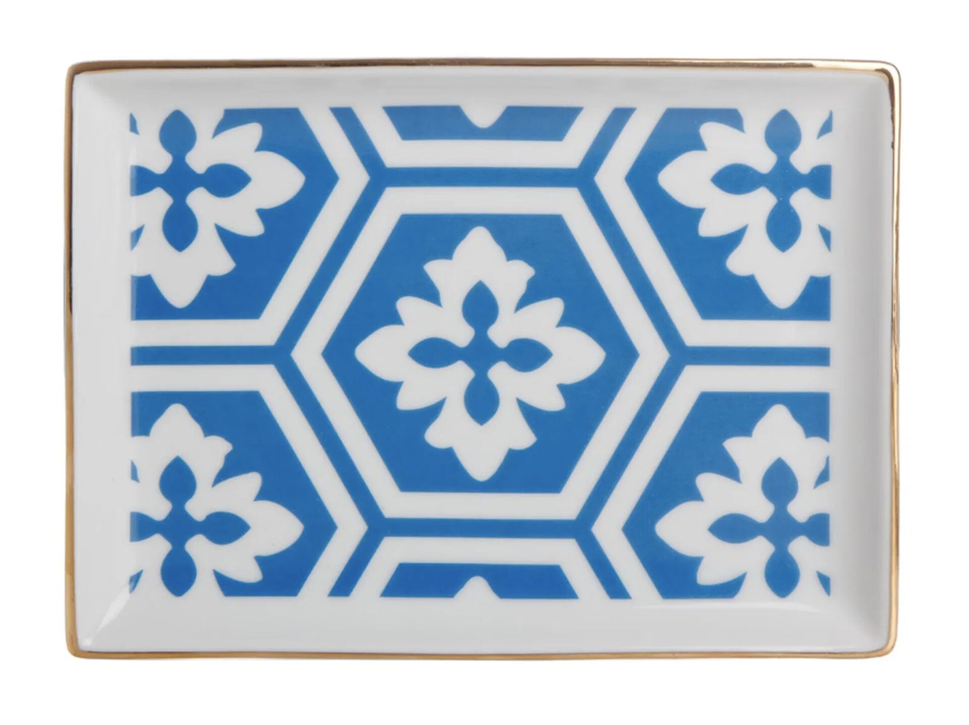 Porland Morocco Desen2 Mavi Kahvaltı Tabağı 18cm