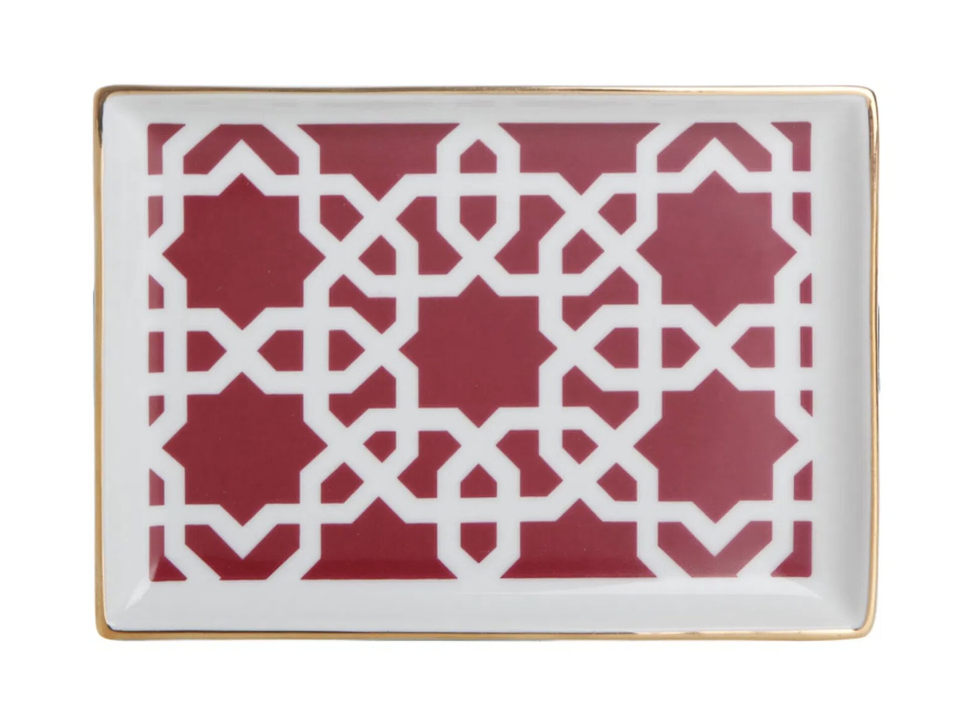 Porland Morocco Desen5 Fuşya Kahvaltı Tabağı 18cm