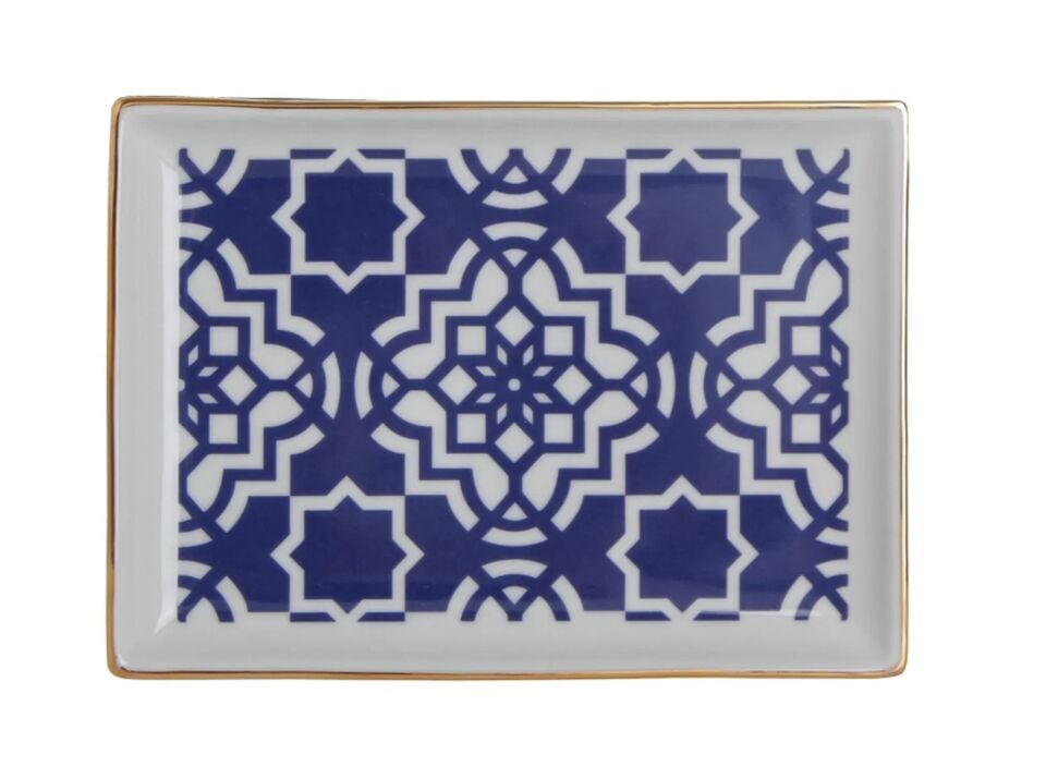 Porland Morocco Desen7 Mor Kahvaltı Tabağı 18cm