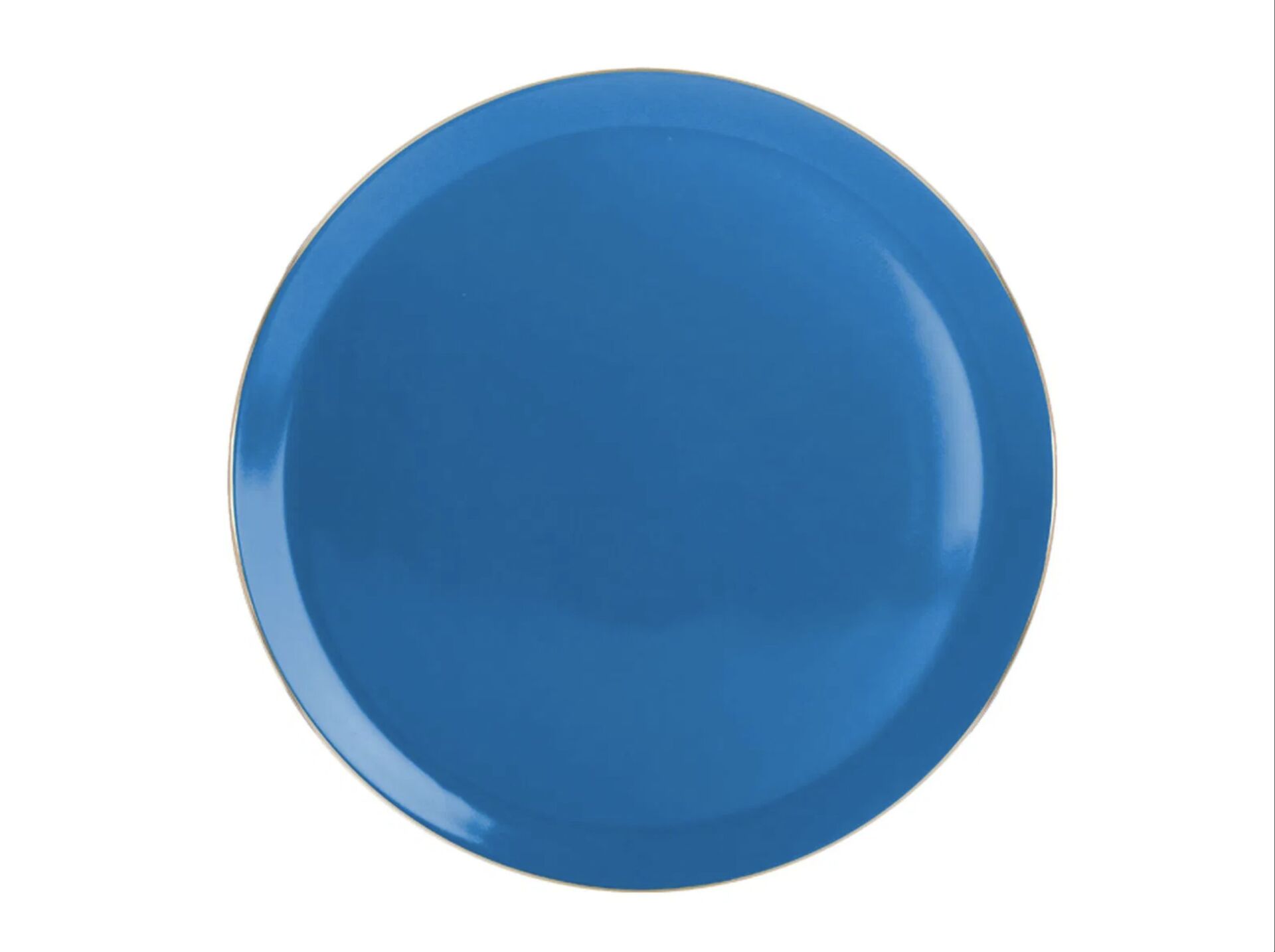 Porland Morocco Mavi Düz Tabak 32cm