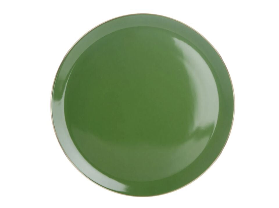 Porland Morocco Yeşil Düz Tabak 32cm
