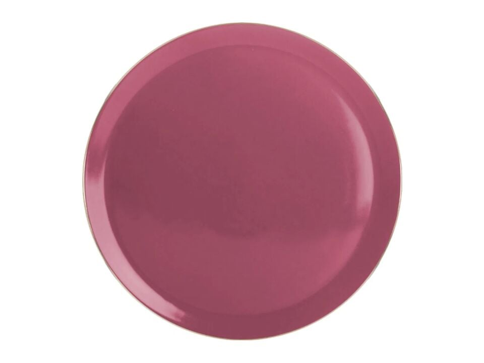 Porland Morocco Fuşya Düz Tabak 32cm