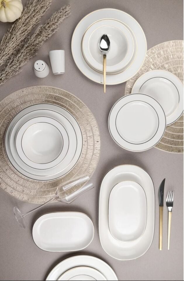 Porser Altın Yaldız - Bonsai Yemek Seti 53 Parça