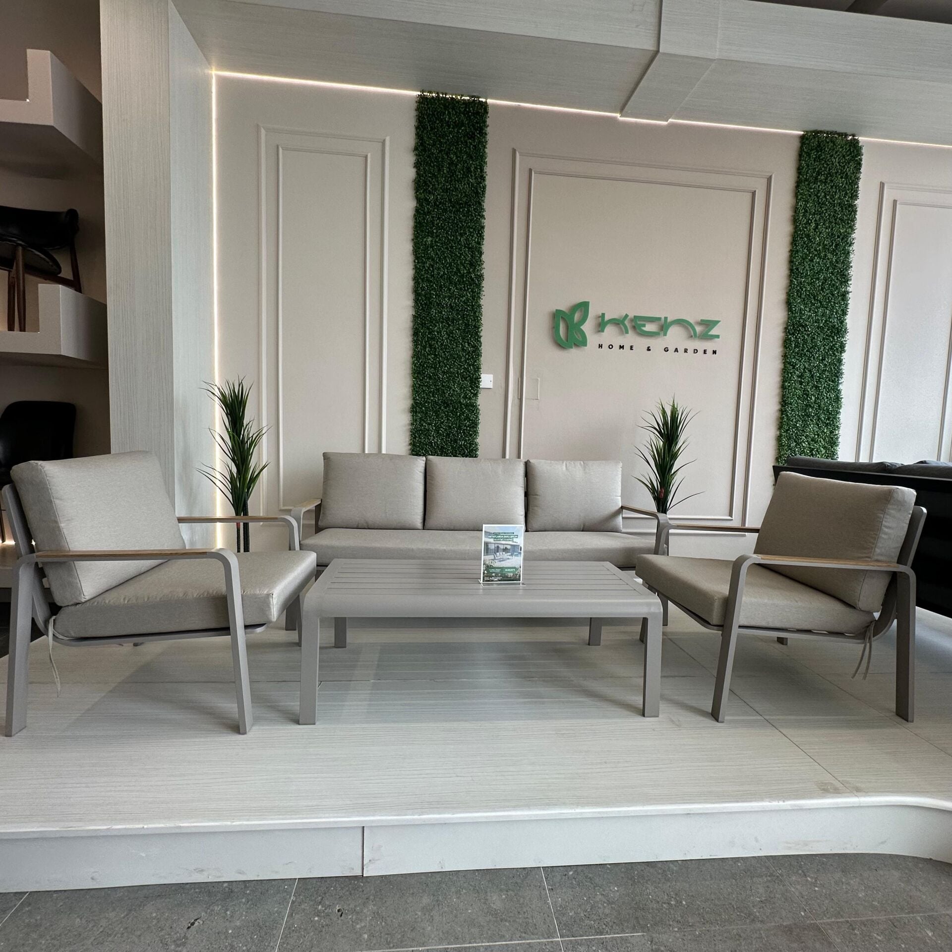 3+1+1+Sehpa - Aluminyum - Bahçe  Oturma Grubu