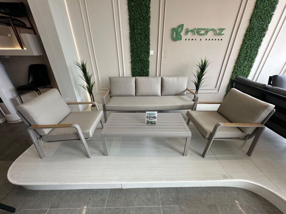 3+1+1+Sehpa - Aluminyum - Bahçe  Oturma Grubu