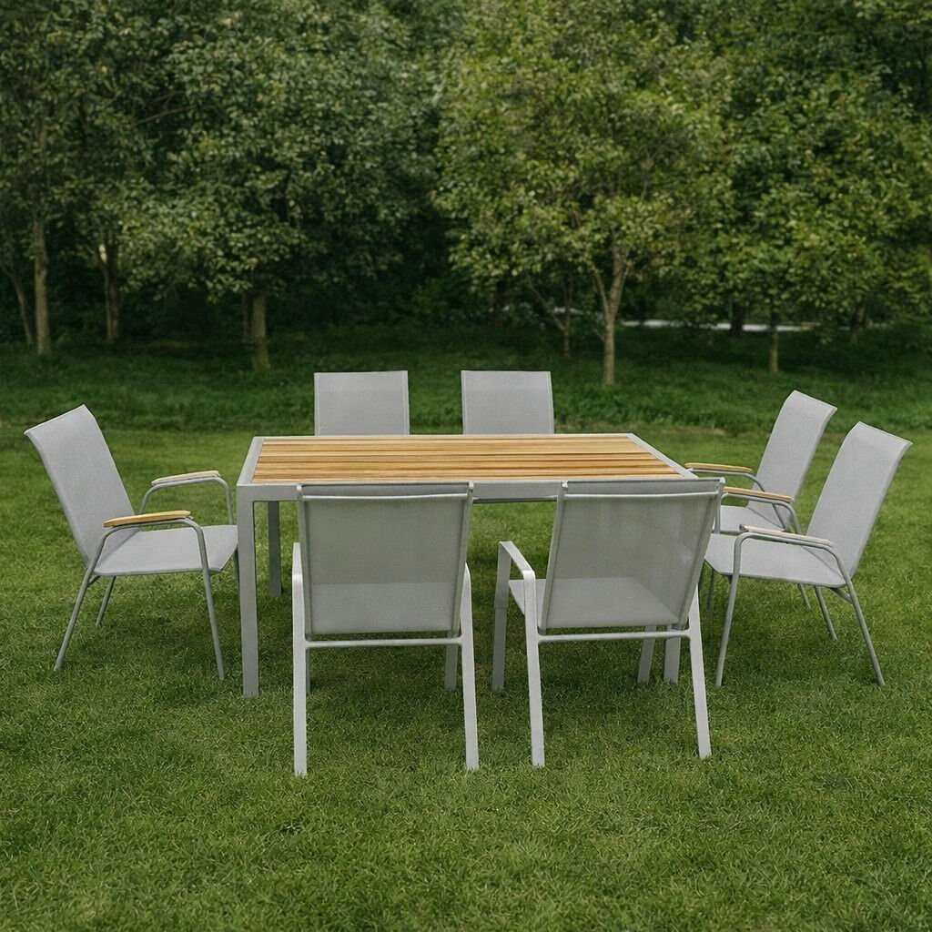 6 Sandalye 1 Masa - Bahce Masa Sandalye Takımı - M