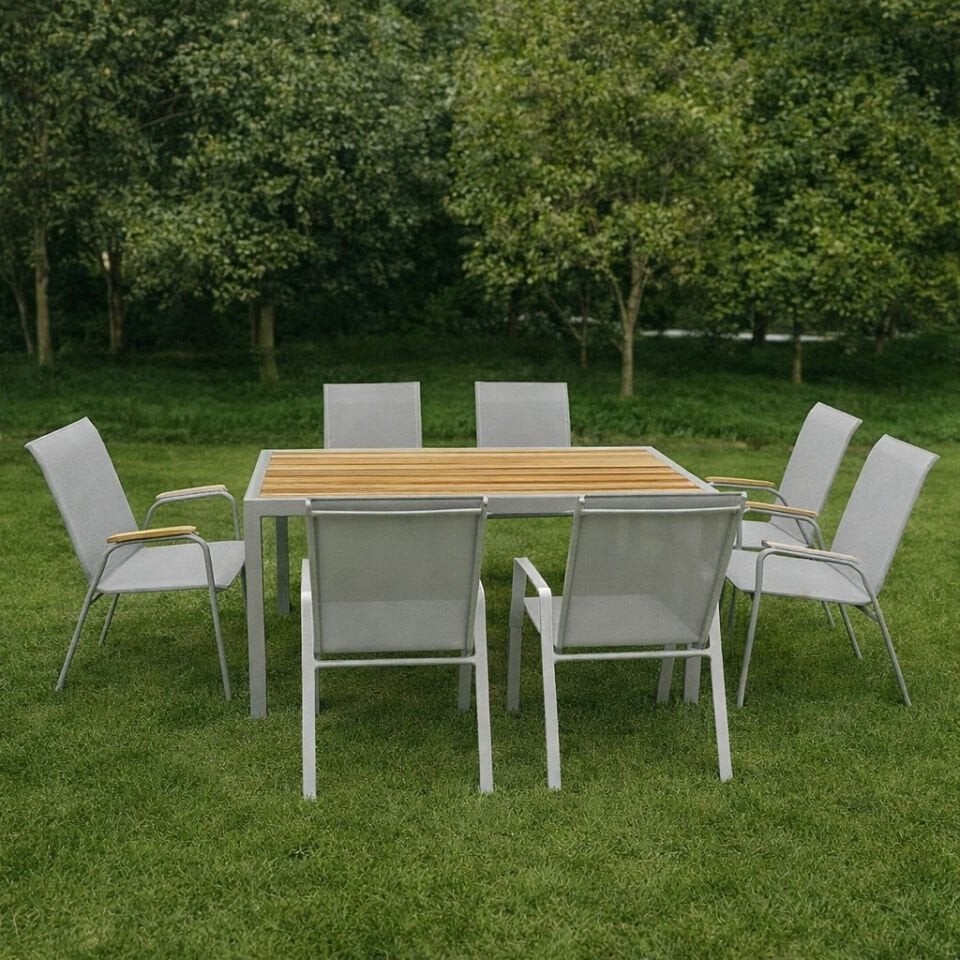 6 Sandalye 1 Masa - Bahce Masa Sandalye Takımı - M