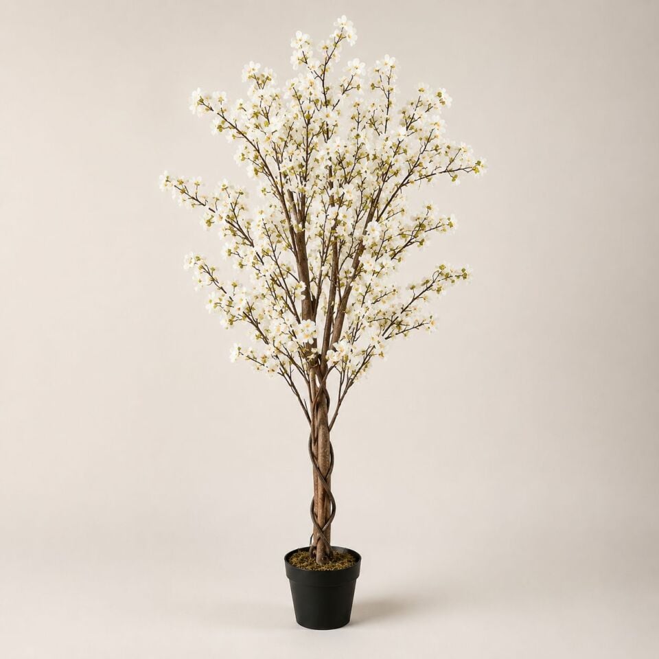 Yapay Kiraz Çiçeği Ağacı – Beyaz Sakura